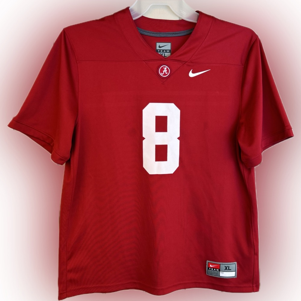 NWOT Nike NCAA Alabama Crimson Tide Jersey Mens Athletic fit XL J Jacob's